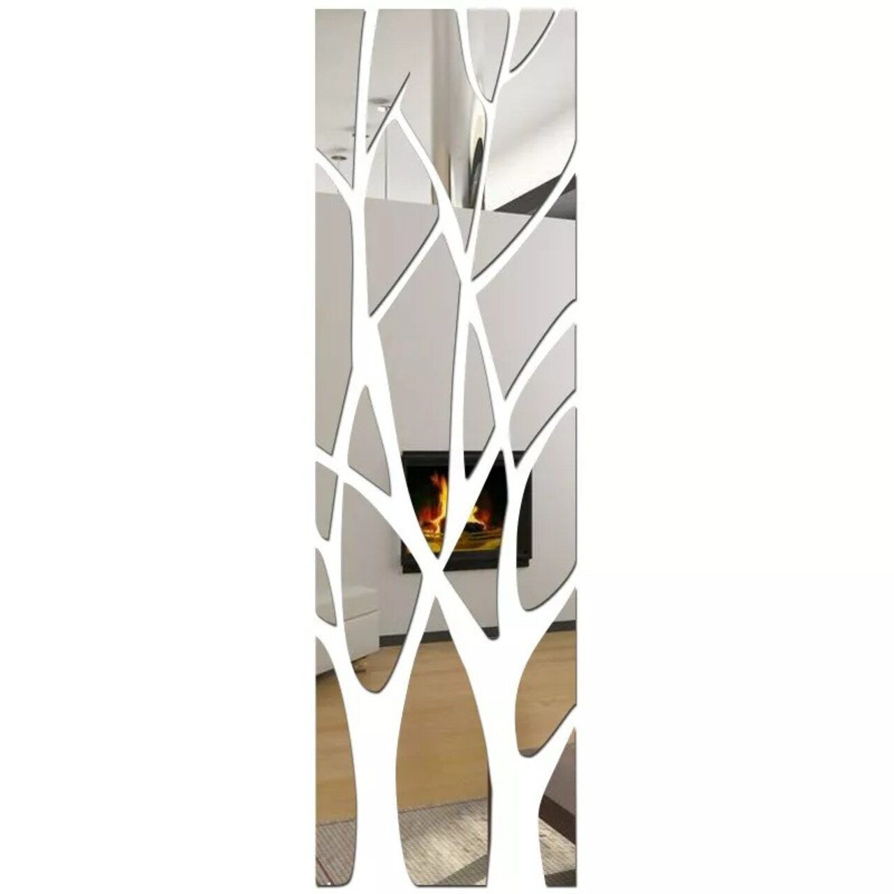 3D Mirror Tree Art Removable Wall Sticker Acrylic Mural Decal Home Room Decor